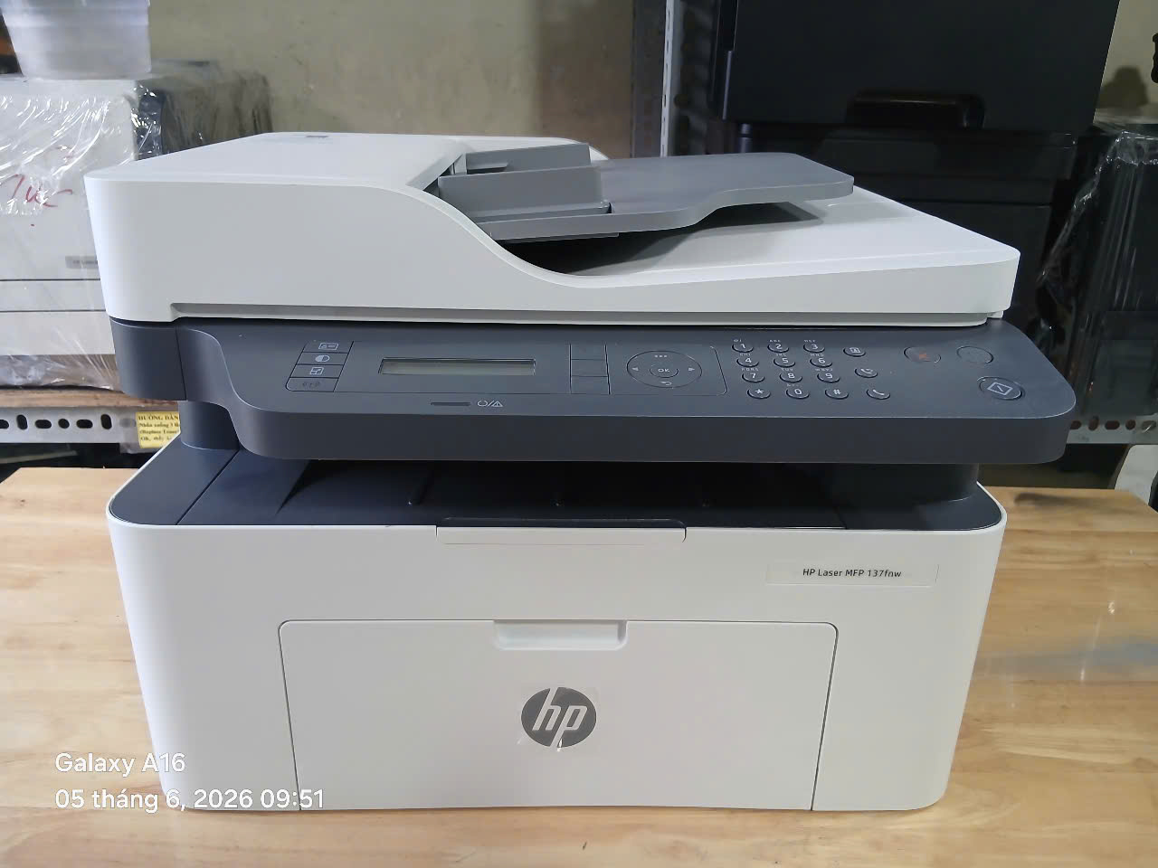 Máy in laser đen trắng HP MFP 137fnw cũ giá rẻ tại TPHCM